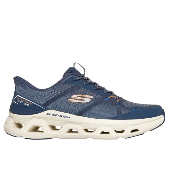 Obrázek produktu Skechers Muži Slip-ins: Glide-Step Altus - Aphtur Shoes v Tmave Modrá / Oranzový, Vegan, Pratelné v pračce