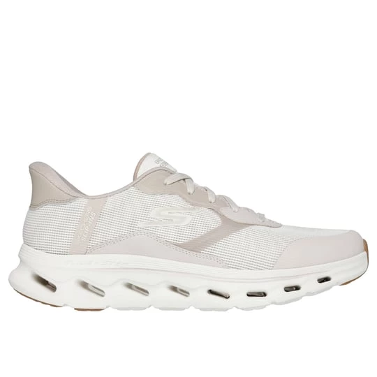 Obrázek produktu Skechers Muži Slip-ins: GO WALK Glide-Step 2.0 - Zac Shoes v Krémově Bílý, Vegan, Pratelné v pračce