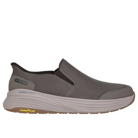 Obrázek produktu Skechers Muži Slip-ins: GO WALK Stability 2.0 - Charles Shoes v Temná Sedohnedá, Vegan, Pratelné v pračce, Arch Fit