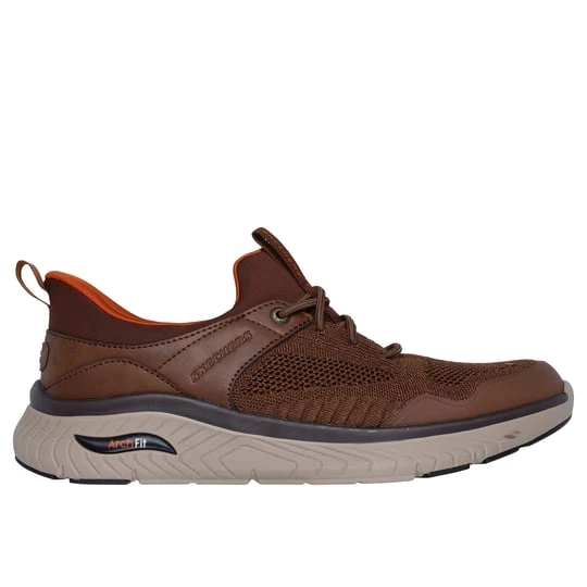 Obrázek produktu Skechers Muži Slip-ins Relaxed Fit: Arch Fit Crosser - Emeric Shoes v Hnědý, Vegan