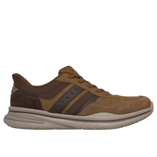 Obrázek produktu Skechers Muži Slip-ins Relaxed Fit: Norlan - Leroy Shoes v Pouštní Hnědá