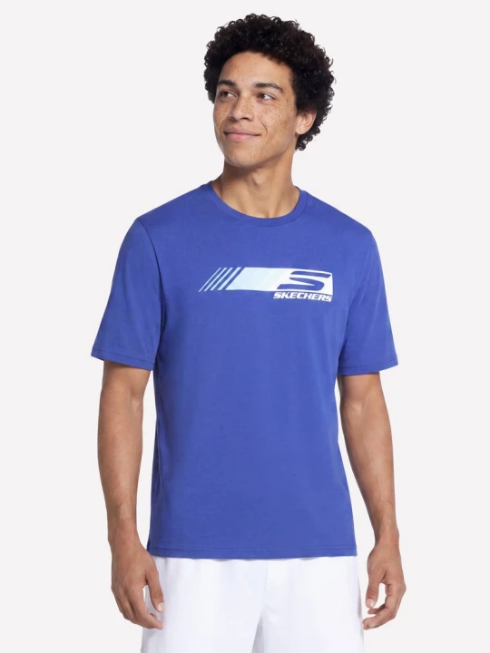 Obrázek produktu Skechers Muži Speedster tričko v Modrý, Velikost Poloviční
