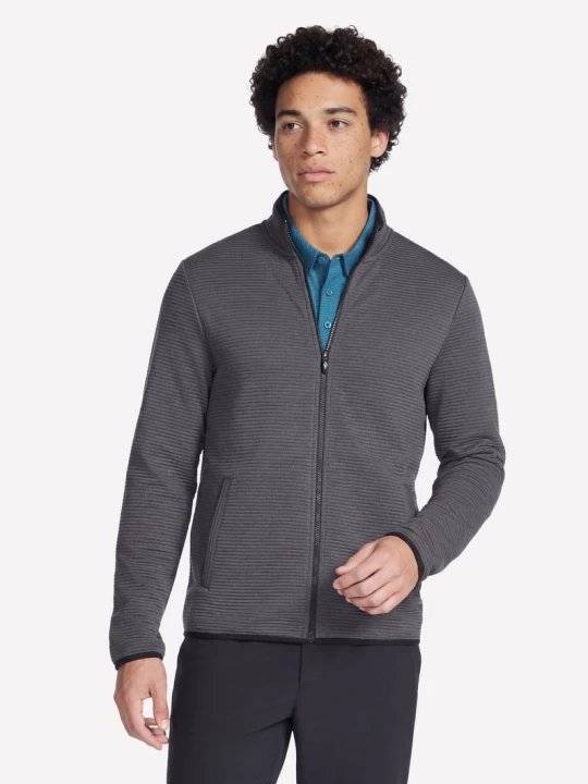 Obrázek produktu Skechers Muži The Hoodless mikina Ottoman bunda v Cerná / Sedá Uhlíková, Velikost Poloviční