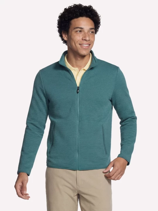 Obrázek produktu Skechers Muži The Hoodless mikina Ottoman bunda v Kámen / Olivová Barva, Velikost Poloviční