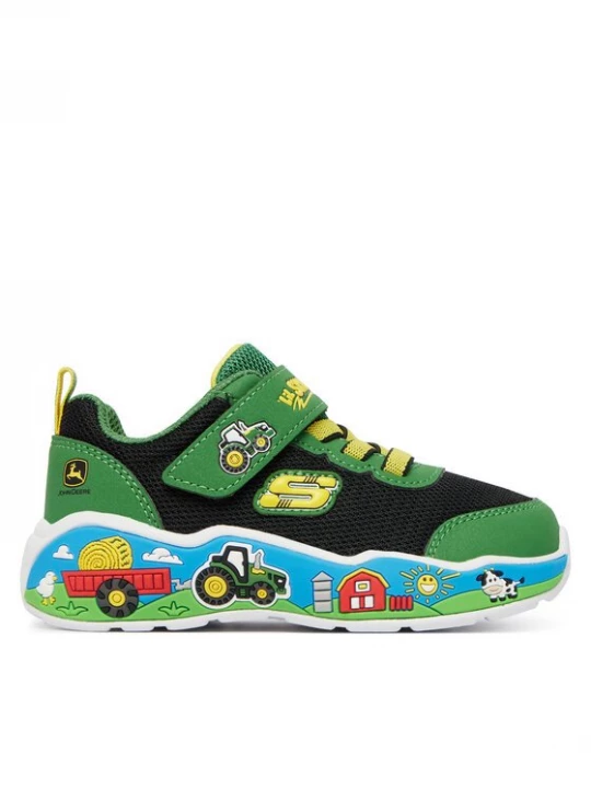 Obrázek produktu Skechers Sneakersy John Deere: Play Scene - Barn-Squad Buddies 407065N/GNBK Zelená