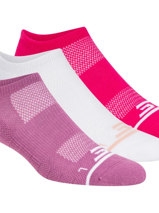 Obrázek produktu Skechers Ženy 3 Pack Women's No Show Premium Basic ponožky v Fialový/Ruzový, Velikost Poloviční