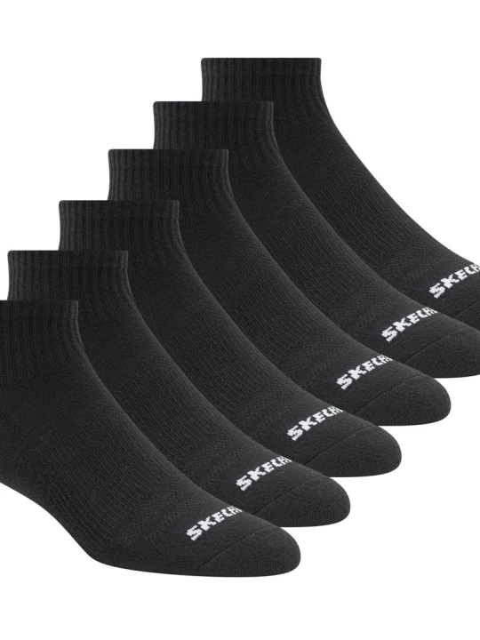 Obrázek produktu Skechers Ženy 6 Pack Core Quarter Medium ponožky v Černá, Velikost Poloviční