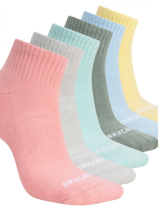 Obrázek produktu Skechers Ženy 6 Pack Core Quarter Medium ponožky, Velikost Poloviční