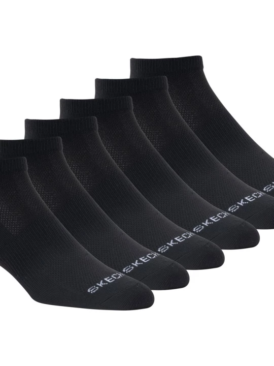 Obrázek produktu Skechers Ženy 6 Pack Women's Low Cut Sport Stripe ponožky v Černá, Velikost Poloviční