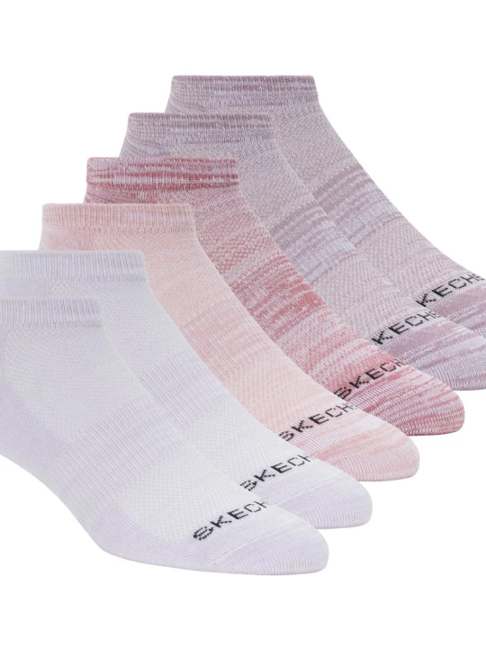 Obrázek produktu Skechers Ženy 6 Pack Women's Low Cut Sport Stripe ponožky v Růžový, Velikost Poloviční