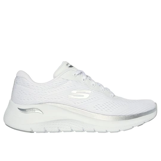 Obrázek produktu Skechers Ženy Arch Fit 2.0 - Glow The Distance Shoes v Bílý / Stříbrná, Vegan