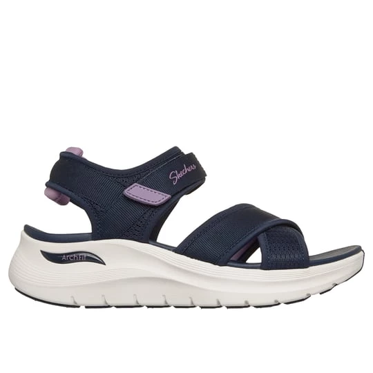 Obrázek produktu Skechers Ženy Arch Fit 2.0 sandály - Feelin' Bright v Tmave Modrá / Fialová, Vegan, Pratelné v pračce