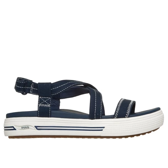 Obrázek produktu Skechers Ženy Arch Fit Arcade sandály - Adieu v Tmave Modrá, Vegan, Pratelné v pračce