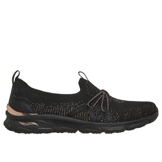 Obrázek produktu Skechers Ženy Arch Fit Sunny - Flutter Step Shoes v Černá / Růžové Zlato, Vegan, Pratelné v pračce