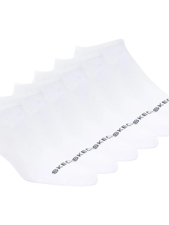 Obrázek produktu Skechers Ženy Cotton No-Show ponožky - 6 Pack v Bílý, Velikost Poloviční