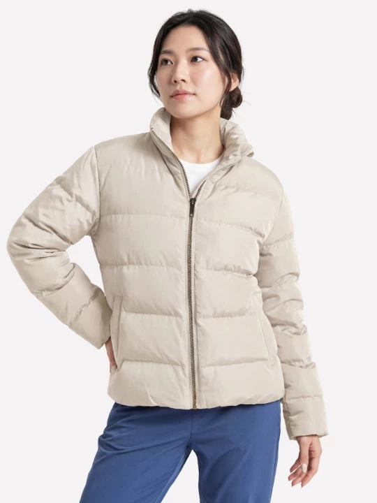 Obrázek produktu Skechers Ženy Cozy Fit Allure Down bunda v Přírodní Barva / Opálení, Velikost Malý