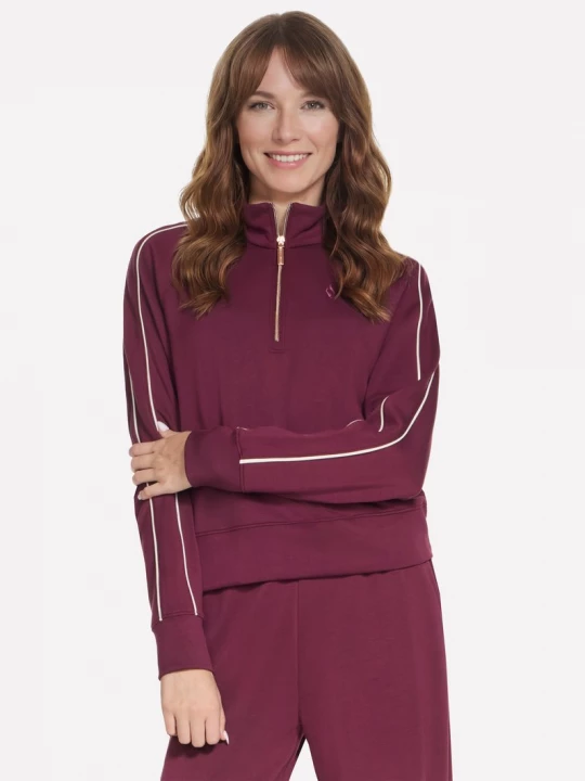 Obrázek produktu Skechers Ženy Cozy Luxe 1 / 4 Zip v Burgundské / Růžový