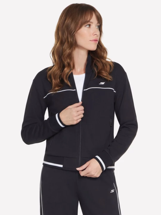 Obrázek produktu Skechers Ženy Cozy Luxe Track bunda v Černá, Velikost Malý