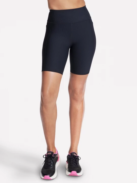 Obrázek produktu Skechers Ženy GO FLEX RIB High Waisted 8 Inch Bike Short v Černá, Velikost Malý