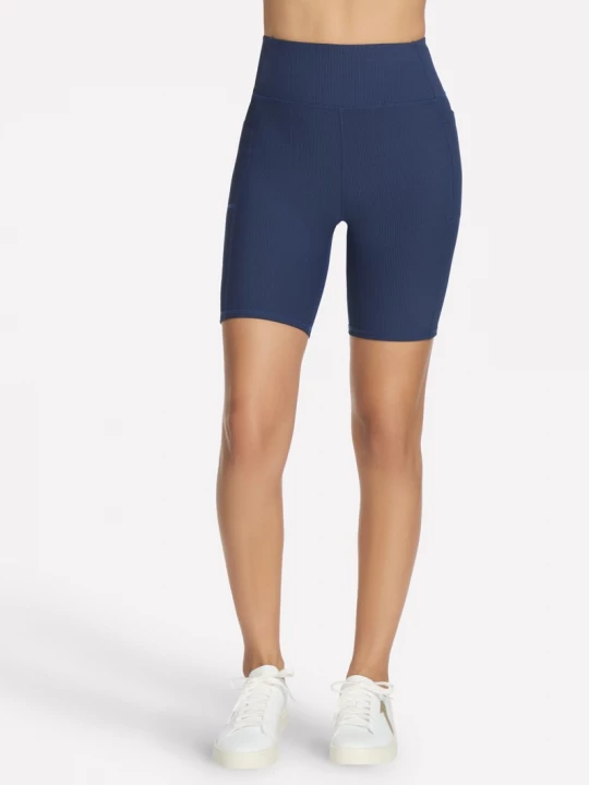 Obrázek produktu Skechers Ženy GO FLEX RIB High Waisted 8 Inch Bike Short v Tmave Modrá, Velikost Malý