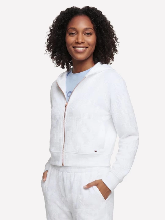 Obrázek produktu Skechers Ženy GO WALK Everywhere Diamond Full Zip bunda v Bílý, Velikost Malý