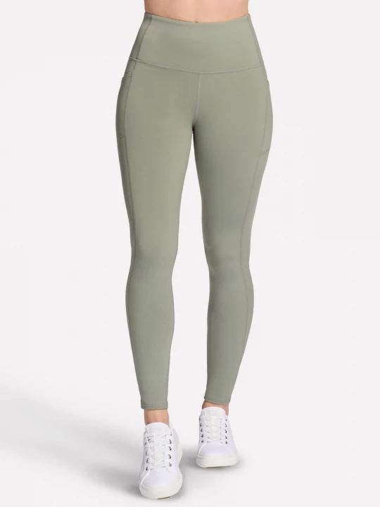 Obrázek produktu Skechers Ženy GO WALK High Waisted legíny v Sedohnedá / Olivová, Velikost Malý