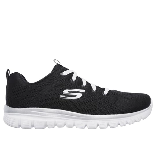 Obrázek produktu Skechers Ženy Graceful - Get Connected Shoes v Černá / Bílý, Velikost Wide, Vegan