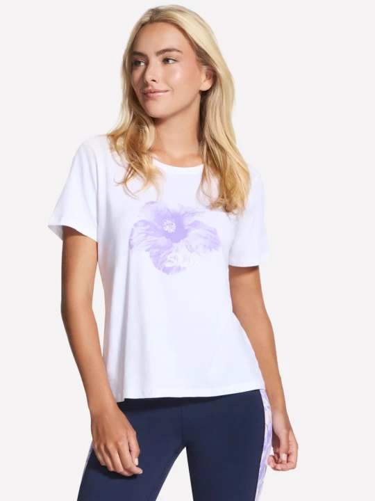 Obrázek produktu Skechers Ženy Hibiscus Short Sleeve tričko v Bílý, Velikost Malý