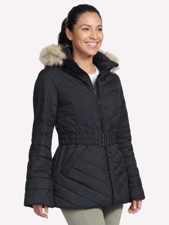 Obrázek produktu Skechers Ženy On-The-GO GO SHIELD Cozy Fit Belted Parka v Černá