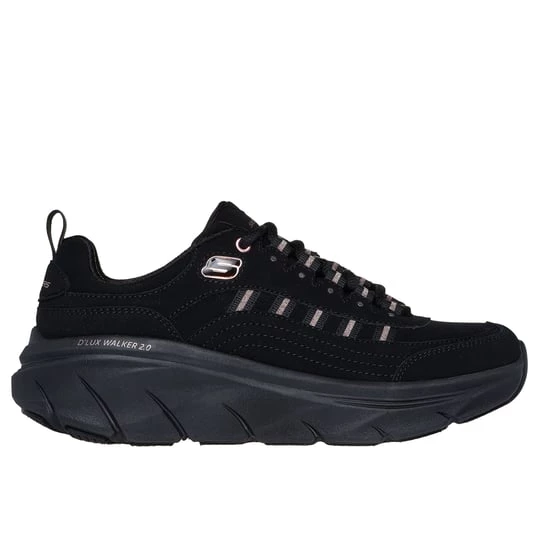 Obrázek produktu Skechers Ženy Relaxed Fit: D'Lux Walker 2.0 - Golden Step Shoes v Černá / Růžové Zlato
