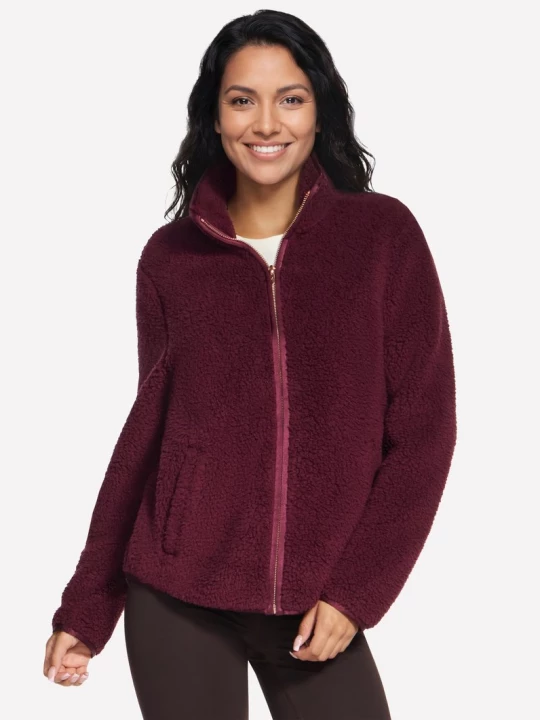 Obrázek produktu Skechers Ženy Skech-Sherpa bunda v Burgundské / Růžový