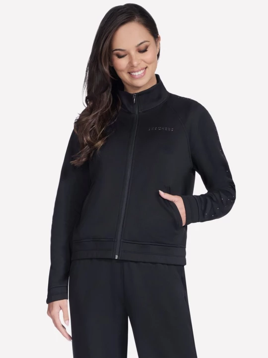 Obrázek produktu Skechers Ženy SKECHTECH Shine Track bunda v Černá, Velikost Malý