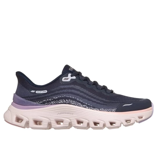 Obrázek produktu Skechers Ženy Slip-ins: Arch Fit Glide-Step Wave Shoes v Tmave Modrá, Vegan, Pratelné v pračce