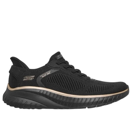 Obrázek produktu Skechers Ženy Slip-ins: BOBS Sport Squad Chaos Shoes v Černá / Růžové Zlato, Vegan, Pratelné v pračce