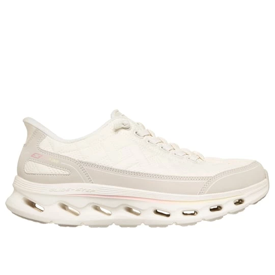 Obrázek produktu Skechers Ženy Slip-ins: GO WALK Glide-Step 2.0 - Cozy Fit Walker Shoes v Krémově Bílý, Pratelné v pračce