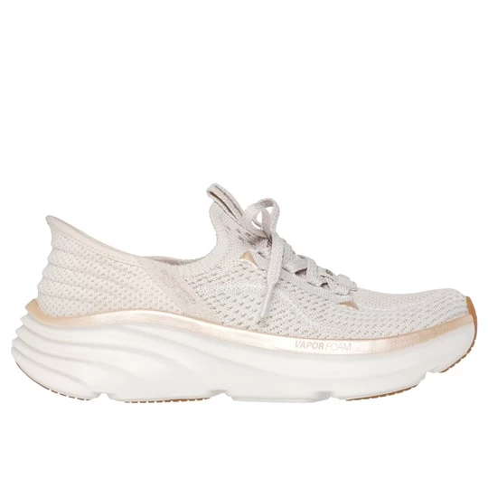 Obrázek produktu Skechers Ženy Slip-ins Relaxed Fit: D'Lux Vapor - Evening Glowing Shoes v Prírodní / Zlatý, Vegan, Pratelné v pračce