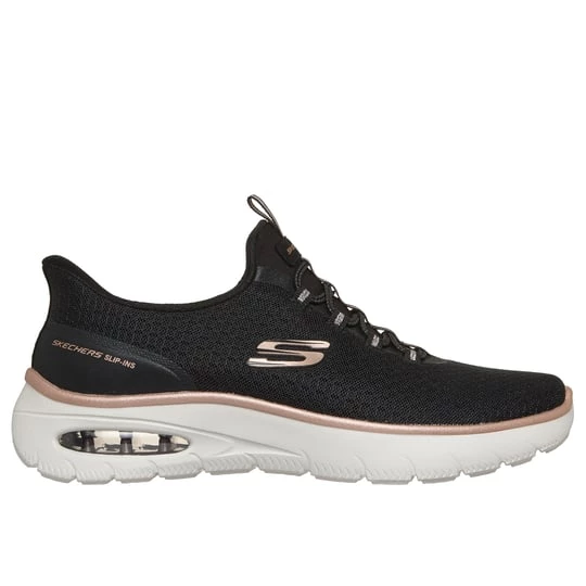 Obrázek produktu Skechers Ženy Slip-ins: Skech-Air Summits - Soft Radiance Shoes v Černá / Růžové Zlato, Vegan, Pratelné v pračce