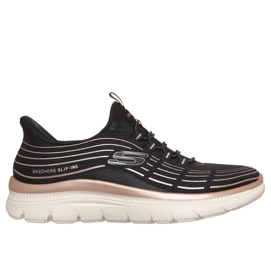 Obrázek produktu Skechers Ženy Slip-ins: Summits Plus Shoes v Černá / Růžové Zlato, Vegan, Pratelné v pračce