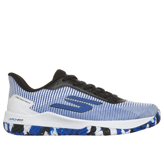 Obrázek produktu Skechers Ženy Viper Court Pro 2.0 Shoes v Bílý / Černá / Modrý, Arch Fit zlatá