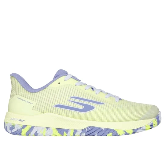 Obrázek produktu Skechers Ženy Viper Court Pro 2.0 Shoes v Limetková / Levandule, Arch Fit zlatá