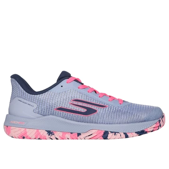 Obrázek produktu Skechers Ženy Viper Court Pro 2.0 Shoes v Šedá / Levandule, Arch Fit zlatá