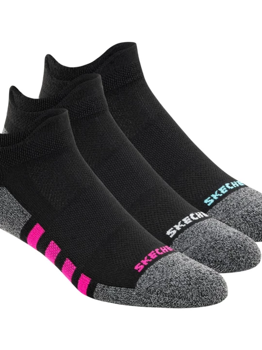 Obrázek produktu Skechers Ženy Work: Lowcut Heel Tab ponožky - 3 Pack v Černá, Velikost Poloviční