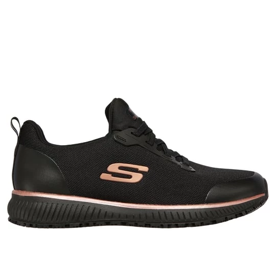Obrázek produktu Skechers Ženy Work Slip-Resistant: Squad Shoes v Černá / Růžové Zlato