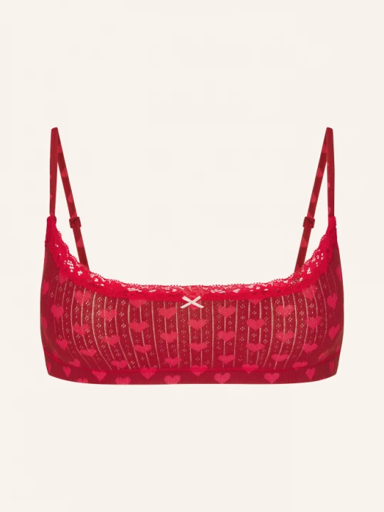 Obrázek produktu Skims Bustier Lightweight Cotton brick heart halfdrop