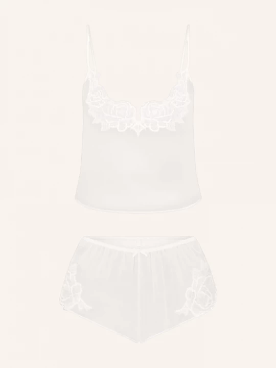Obrázek produktu Skims Hedvábné Pyžamo Shorty Skims Romance ivory