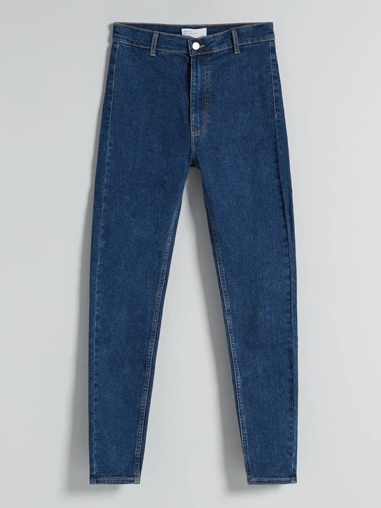 Obrázek produktu Skinny džíny Bershka tmavě modrá