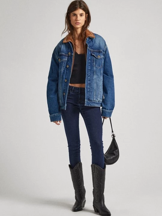 Obrázek produktu Skinny džíny Pepe Jeans modročerný denim
