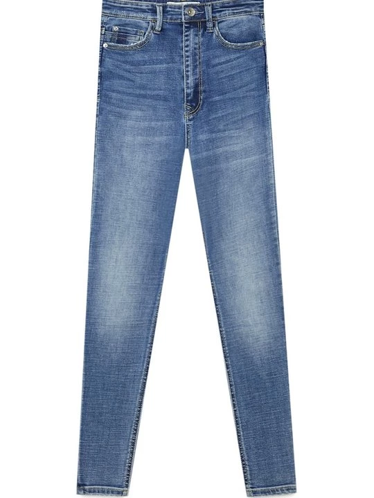 Obrázek produktu Skinny džíny Stradivarius tmavě modrá