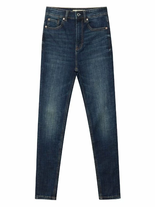Obrázek produktu Skinny džíny Stradivarius tmavomodrý denim
