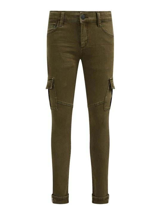 Obrázek produktu Skinny džíny WE Fashion skvrnitě tmavě zelená